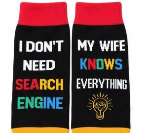 Funny Novelty Socks Gag Gift Humor Socks Husband Wife Gift Statement Socks
